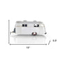 6" Silver Metal Hand Painted Silver Camping Trailer Model Car