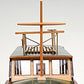 15" Black and Green Solid Wood Hand Painted 1934 Hemingway Pilar Fishing Boat Model Boat