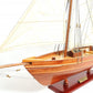 28" Wood Brown America 1851 Yacht Hand Painted Sculpture