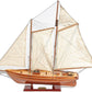 28" Wood Brown America 1851 Yacht Hand Painted Sculpture
