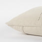 Gray and Cream Canvas Gather Decorative Throw Pillow