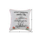 20" Gray Christmas Cotton Throw Pillow with Embroidery