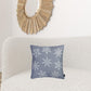 Set of 4 Gray and White Snowflakes Throw Pillows