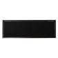 42" Black Glass Frame Console Table With Shelves