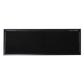 42" Black Glass and Metal A Frame Console Table With Shelf