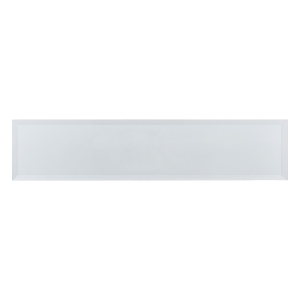 36" Black Mirrored Glass Console Table