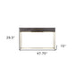 48" Gray and Gold Wood and Metal Frame Console Table With Drawer