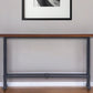 54" Espresso and Black Frame Console Table