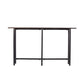 54" Espresso and Black Frame Console Table