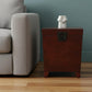 24" Brown Solid Wood And Manufactured Wood Square End Table