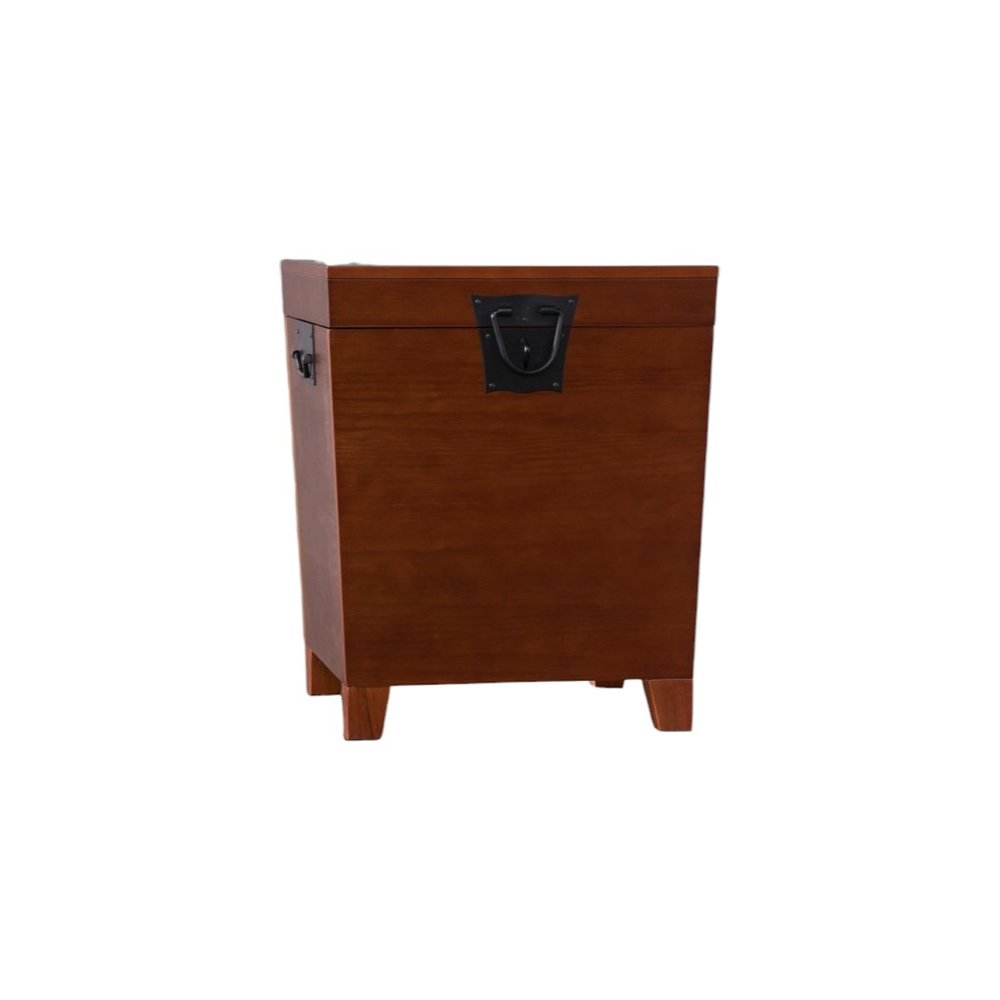 24" Brown Solid Wood Square End Table