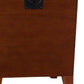24" Brown Solid Wood Square End Table