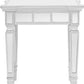24" Silver Glass Square End Table