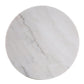 24" Champagne Genuine Marble Look And Iron Rectangular End Table