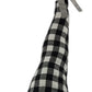 27" Black and White Buffalo Plaid Standing Gnome