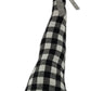 27" Black and White Buffalo Plaid Standing Gnome