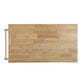 Gray and Natural 35" Rolling Kitchen Island With Storage