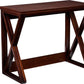 46" Brown Solid Wood A Frame Console Table