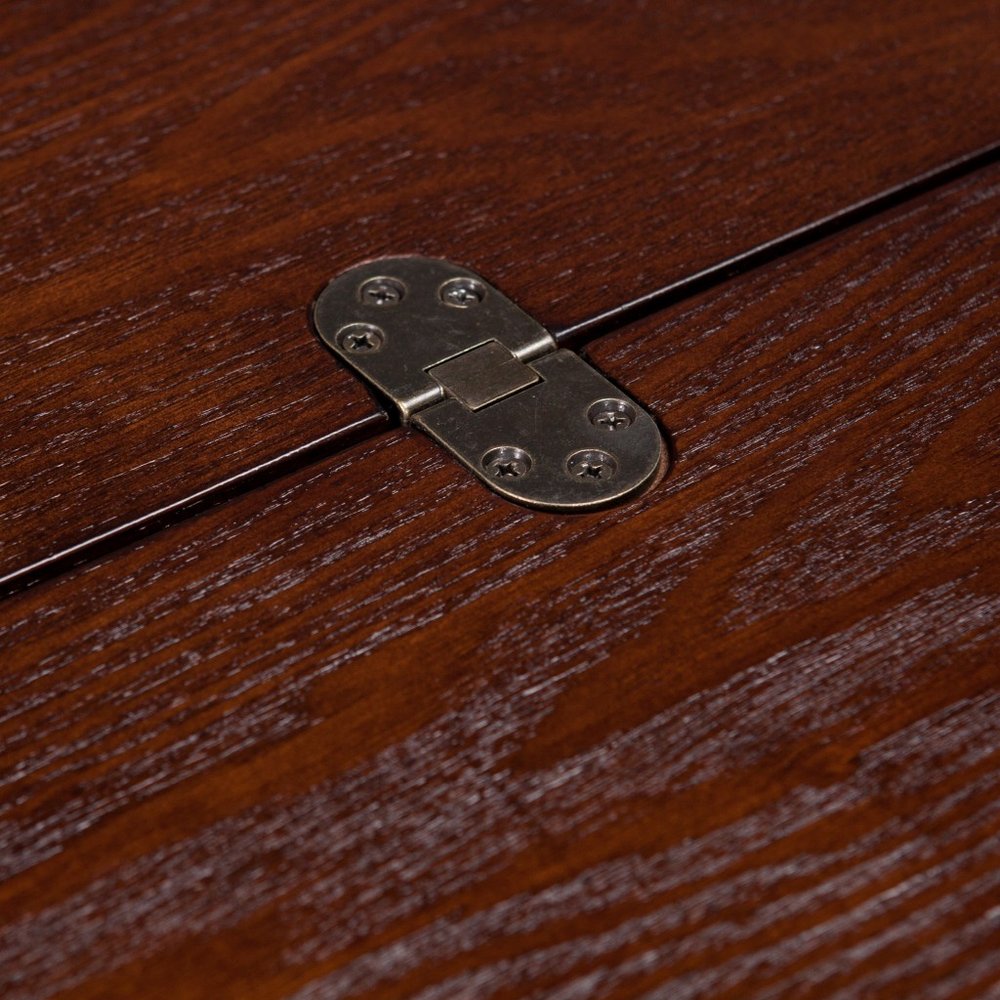 46" Brown Solid Wood A Frame Console Table