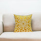 18" Mustard Yellow Velvet Throw Pillow