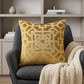 18" Mustard Yellow Velvet Throw Pillow