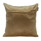 18" Gold And Ivory Geometric Velvet Throw Pillow