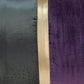 12" X 24" Dark Gray And Purple Color Block Velvet Lumbar Throw Pillow