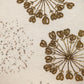 Natural and Golden Metallic Beaded Decorative Throw Pillow