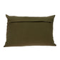Glam Olive with Gold Sequins Lumbar Throw Pillow