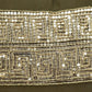 Glam Olive with Gold Sequins Lumbar Throw Pillow