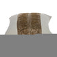 Glam Beige with Golden Sequins Lumbar Throw Pillow