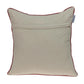 18" X 18" Beige and Blue Abstract Indoor Outdoor Throw Pillow
