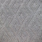 Jacquard Diamond Pattern Decorative Gray Throw Pillow