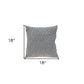 Jacquard Diamond Pattern Decorative Gray Throw Pillow