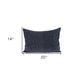 Shimmering Metallic Blue Beaded Luxury Throw Pillow