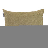Shimmering Metallic Gold Beaded Luxury Throw Pillow