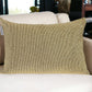 Shimmering Metallic Gold Beaded Luxury Throw Pillow