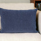 Shimmering Blue Beaded Luxury Throw Pillow
