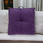 Corduroy Styled Purple Tufted Floor Pillow