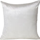 18" X 18" White Cotton Zippered Pillow
