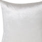 18" X 18" White Cotton Zippered Pillow