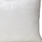 18" X 18" White Cotton Zippered Pillow