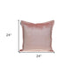 Premier 24" Soft Touch Metallic Pink Solid Color Accent Pillow