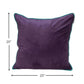 20" Purple And White Velvet Throw Pillow