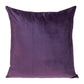 20" Purple And Dark Gray Cotton Blend Throw Pillow