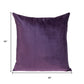 20" Purple And Dark Gray Cotton Blend Throw Pillow