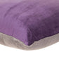 20" Purple And Dark Gray Cotton Blend Throw Pillow