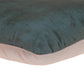 Dark Gray and Pink Dual Solid Color Reversible Throw Pillow