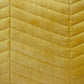Yellow Quilted Velvet Zig Zag Decorative Lumbar Pillow