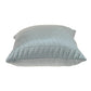 Gray Quilted Velvet Zig Zag Decorative Lumbar Pillow